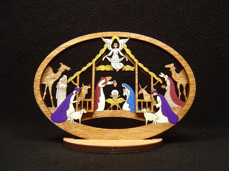 Small Layered Alleluia Nativity #221